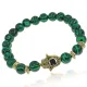 Браслет-амулет Хамса с синтетическим камнем Малахит 8мм BSHE-G-12