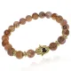 Браслет-амулет Хамса с нат.камнем Песочная яшма 8мм BSHE-G-30