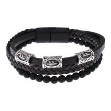 Браслет с рунической формулой Материальное благополучие BSQ-01-02