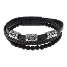 Браслет с рунической формулой Руны Пива (защита от магии) BSQ-01-03