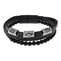 Браслет с рунической формулой Стабильный доход BSQ-01-09