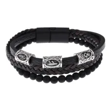 Браслет с рунической формулой Стабильный доход BSQ-01-09