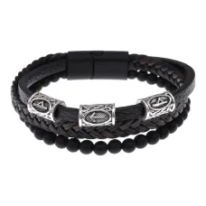 Браслет с рунической формулой Защитный барьер BSQ-01-11