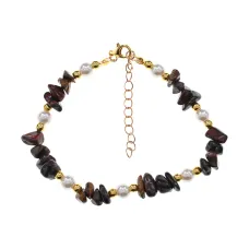 Браслет, 24см, тигровый глаз BJBS-435-03