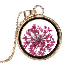 Кулон Икебана на цепочке d.2,5см, цвет золотой BJK145-4