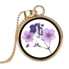 Кулон Икебана на цепочке d.2,5см, цвет золотой BJK145-7