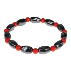 Магнитный браслет, гематит, 7мм BS883