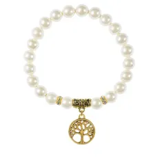 Браслет Дерево жизни (защита и развитие), майорка белая BSPE-01-0012