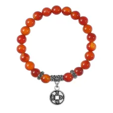 Браслет Монета (богатство), Сердолик BSPE-01-13