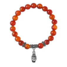 Браслет Рука Будды (защита, духовное развитие), Сердолик BSPE-01-2056