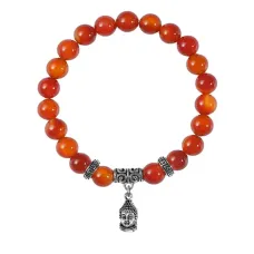 Браслет Будда (защита, духовное развитие), Сердолик BSPE-01-2074