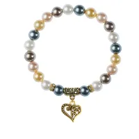 Браслет Сердце (Любовь и семейное счастье), майорка 5-цветная BSPE-02-0010