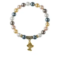 Браслет Золотая рыбка (исполнение желаний), майорка 5-цветная BSPE-02-0021