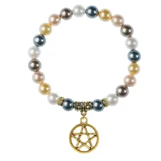 Браслет Пентаграмма (мощная защита от зла), майорка 5-цветная BSPE-02-0050