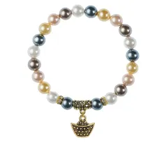 Браслет Золотой слиток (на богатство), майорка 5-цветная BSPE-02-0058