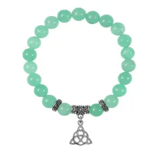 Браслет Трикветр (защита и гармония), Нефрит BSPE-02-0069