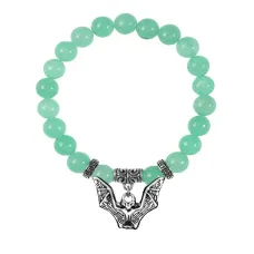 Браслет Летучая мышь (защита, счастье, успех), Нефрит BSPE-02-12