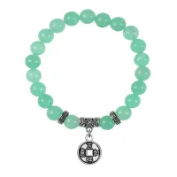 Браслет Монета (богатство), Нефрит BSPE-02-13