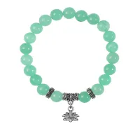 Браслет Лотос (гармония и развитие), Нефрит