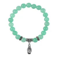 Браслет Рука Будды (защита, духовное развитие), Нефрит BSPE-02-2056