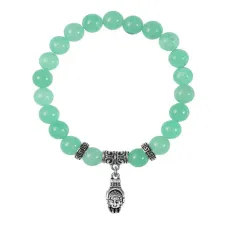 Браслет Рука Будды (защита, духовное развитие), Нефрит BSPE-02-2056