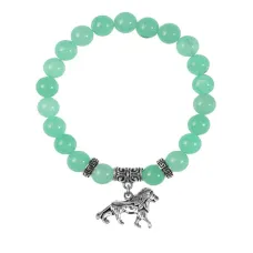 Браслет Лев (храбрость, власть, благосостояние), Нефрит BSPE-02-2073