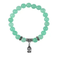 Браслет Будда (защита, духовное развитие), Нефрит BSPE-02-2074