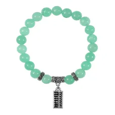 Браслет Счеты (богатство), Нефрит BSPE-02-21