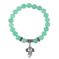 Браслет Слон (мудрость, сила, долголетие), Нефрит BSPE-02-26