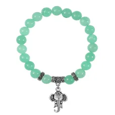 Браслет Слон (мудрость, сила, долголетие), Нефрит BSPE-02-26