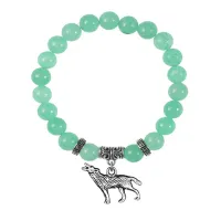 Браслет Волк (защита, сила, победа), Нефрит BSPE-02-28
