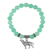 Браслет Волк (защита, сила, победа), Нефрит BSPE-02-28