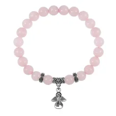 Браслет Ангел-хранитель (защита), Розовый кварц BSPE-03-17