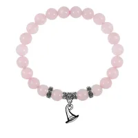 Браслет Волшебная шляпа (магический дар), Розовый кварц BSPE-03-20