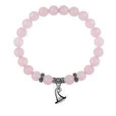 Браслет Волшебная шляпа (магический дар), Розовый кварц BSPE-03-20