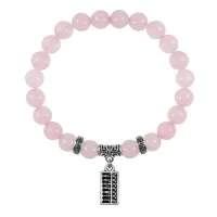 Браслет Счеты (богатство), Розовый кварц BSPE-03-21