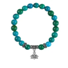 Браслет Лотос (гармония и развитие), Хризоколла BSPE-04-15