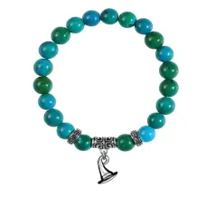 Браслет Волшебная шляпа (магический дар), Хризоколла BSPE-04-20