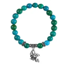 Браслет Дракон (удача, могущество, успех), Хризоколла