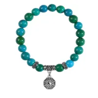 Браслет Багуа (защита от негативной энергии), Хризоколла BSPE-04-34