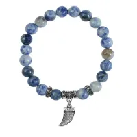 Браслет Клык (сила, мужество, воля, энергия), Содалит BSPE-05-2077