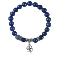 Браслет Клевер (удача, везение), Лазурит BSPE-06-0016