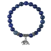 Браслет Медведь (защита, сила, победа), Лазурит BSPE-06-19