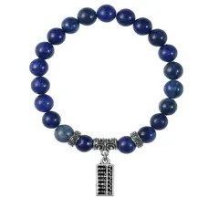 Браслет Счеты (богатство), Лазурит BSPE-06-21