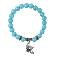 Браслет Дракон (удача, могущество, успех), Бирюза BSPE-07-25