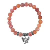 Браслет Орел (защита, сила, победа), Африканский агат BSPE-08-24