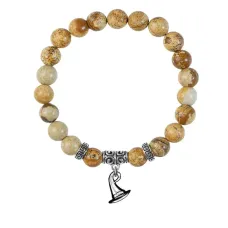 Браслет Волшебная шляпа (магический дар), Песочная яшма BSPE-09-20