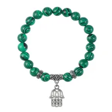 Браслет Хамса (от сглаза и зла), Малахит