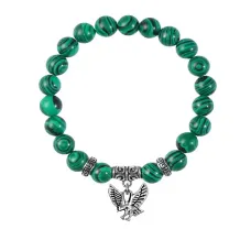 Браслет Орел (защита, сила, победа), Малахит BSPE-10-24