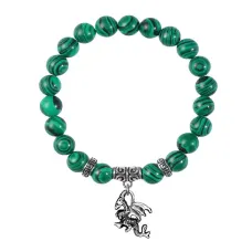 Браслет Дракон (удача, могущество, успех), Малахит